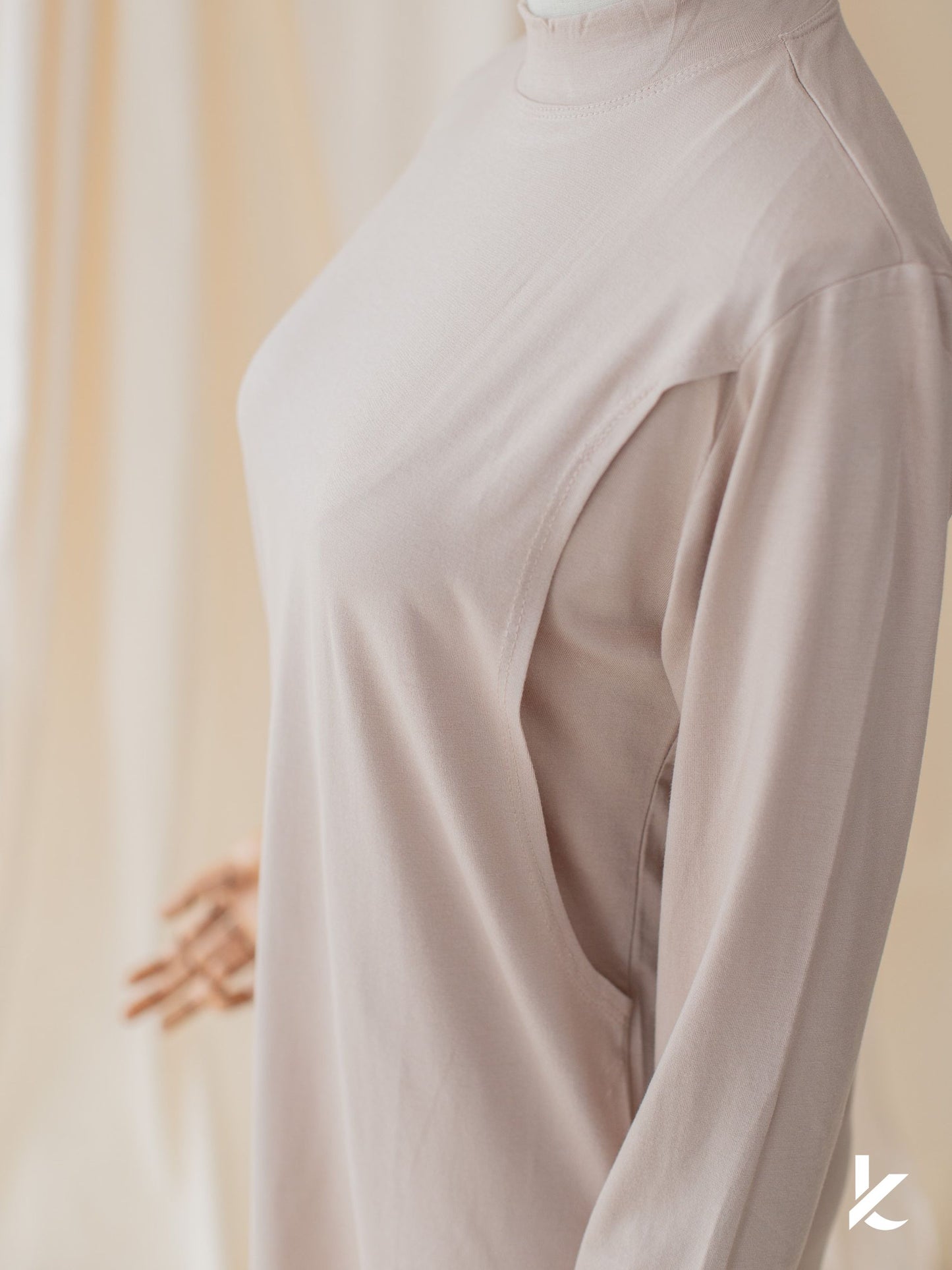 Innerwear Long Sleeve Nursing Shirt in Bobby Brown