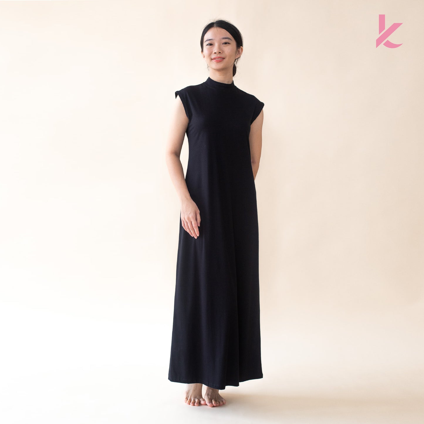 Innerwear Long Dress Shirt in Black