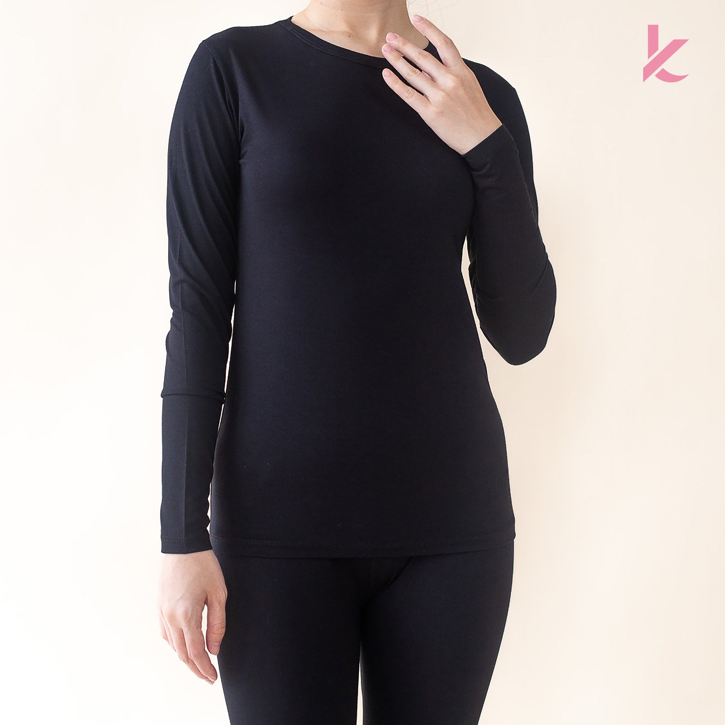 Innerwear Long Sleeve Shirt in Black