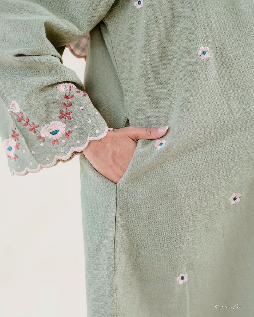 Laima Kurung in Verda | Raya 2026 Klasik Sulam