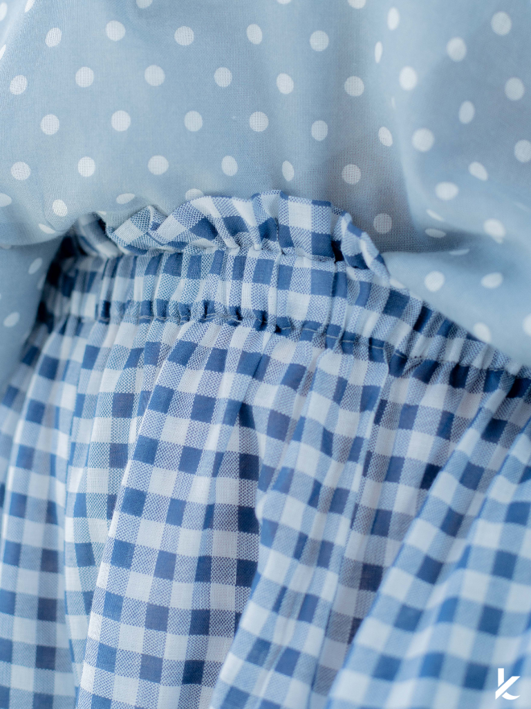 Ordinaire Pant in Blue Gingham