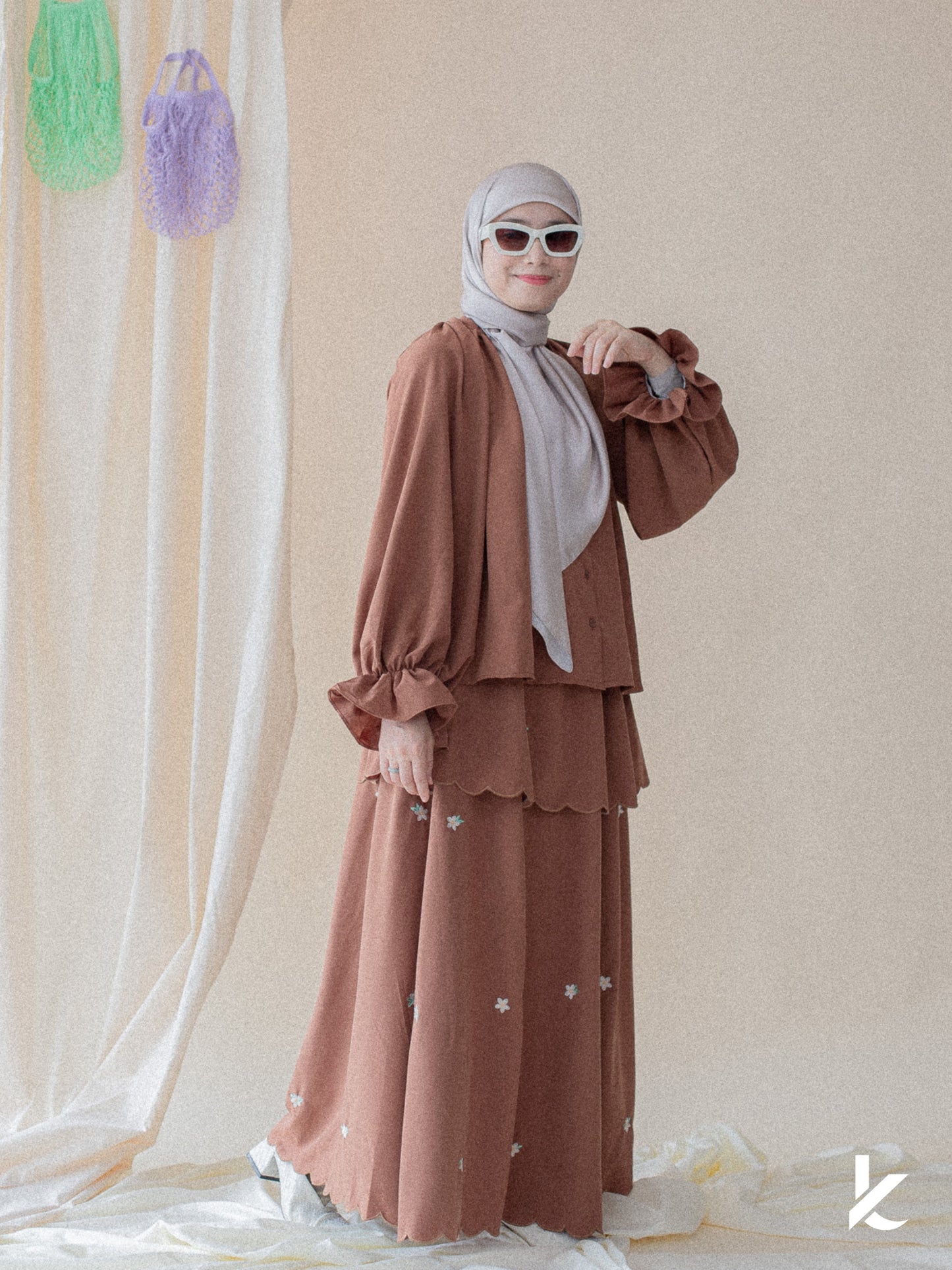 Ruya Embroidery Set in Sienna