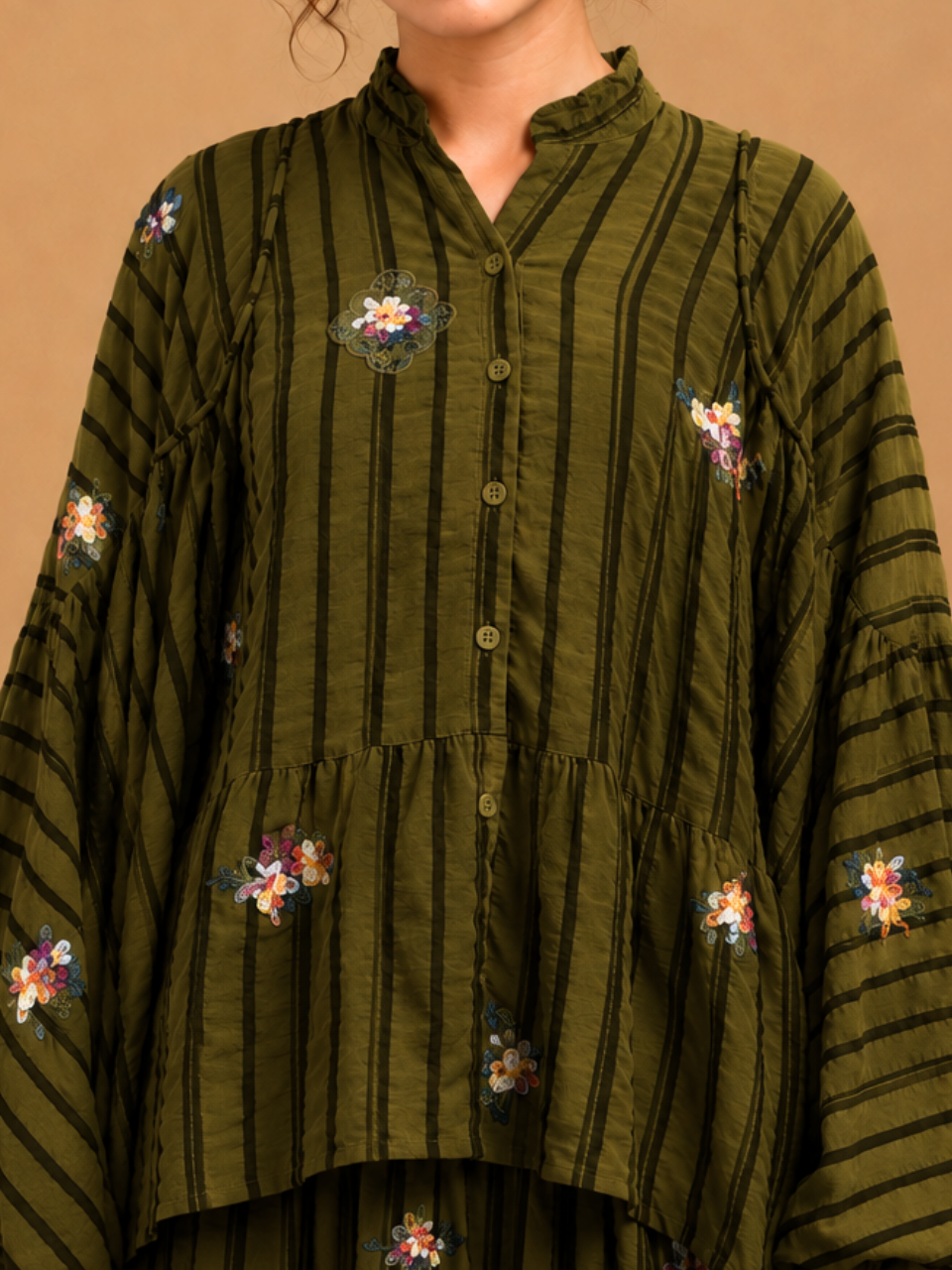 Set Crinkie in Olive Grove
