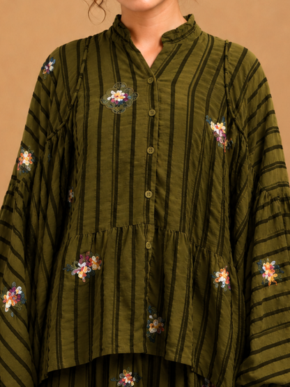 Set Crinkie in Olive Grove