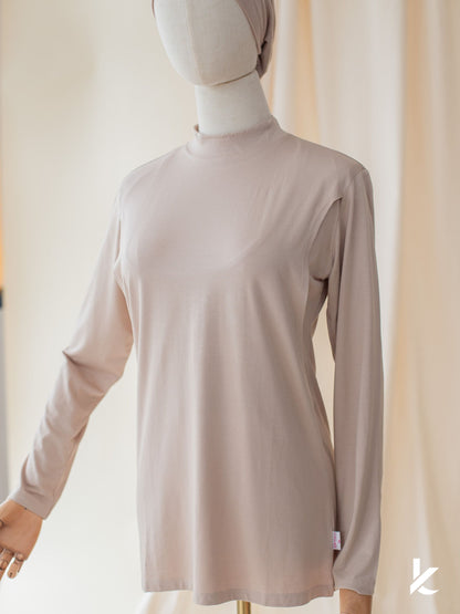 Innerwear Long Sleeve Nursing Shirt in Bobby Brown