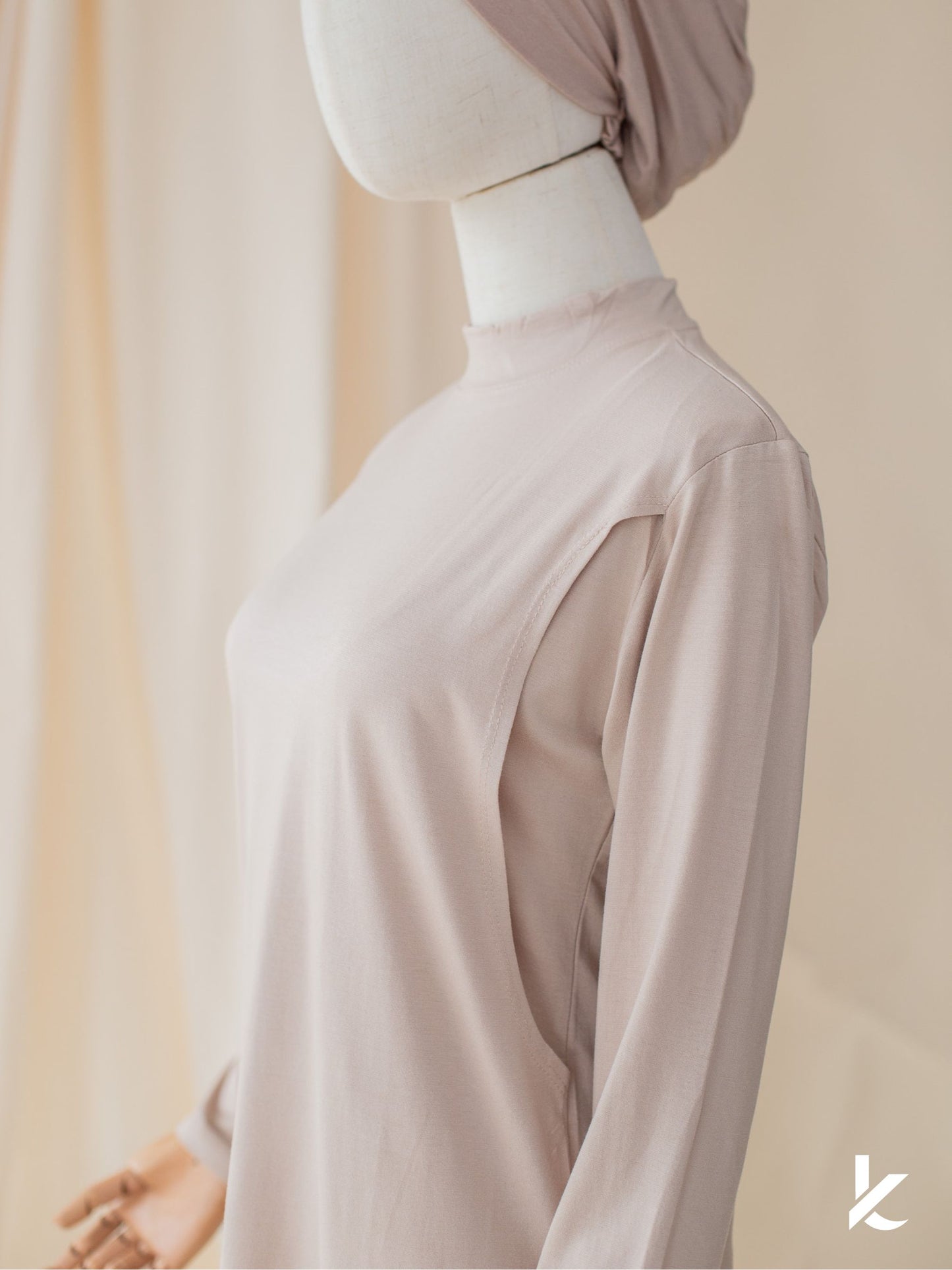 Innerwear Long Sleeve Nursing Shirt in Bobby Brown