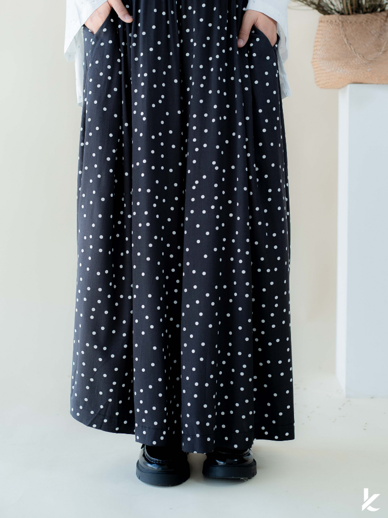 Ordinaire Pant in Noir Dot
