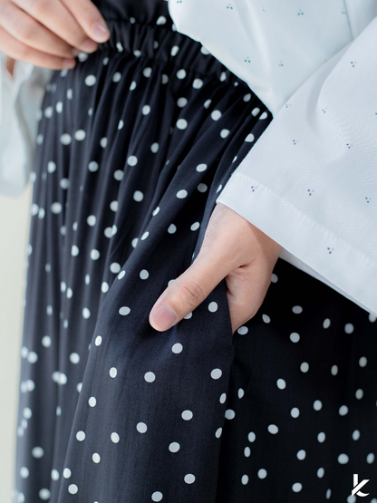 Ordinaire Pant in Noir Dot