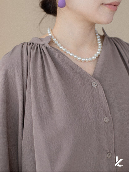 Ruya Embroidery Set in Chocolate Milk