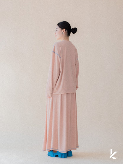 Sophie Ironless Set in Peach