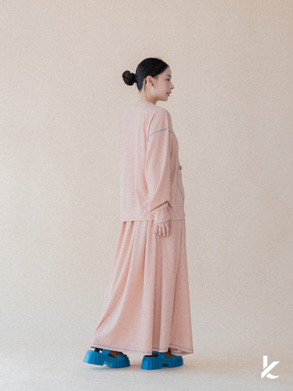 Sophie Ironless Set in Peach