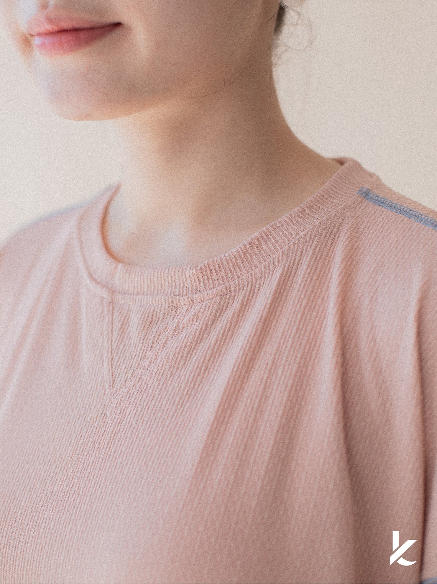 Sophie Ironless Set in Peach