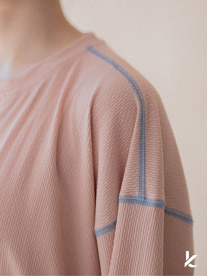 Sophie Ironless Set in Peach