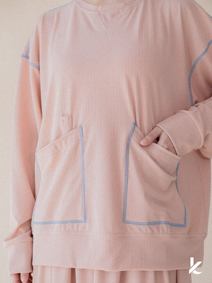 Sophie Ironless Set in Peach
