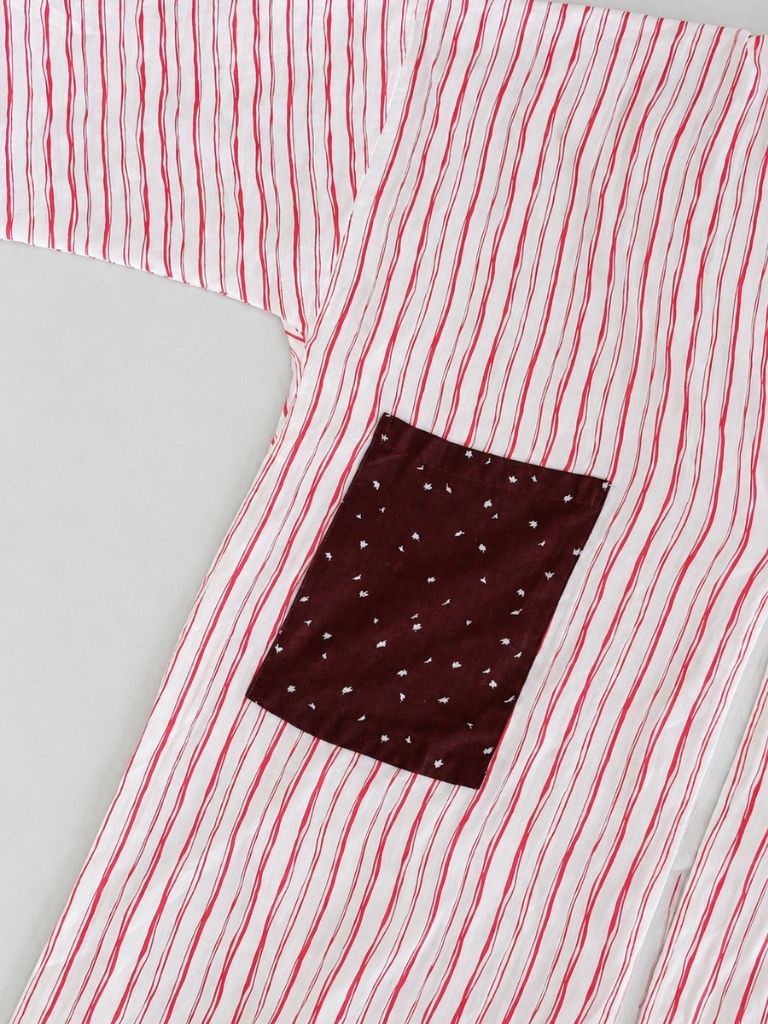 Kaori Top  in Red Doodle