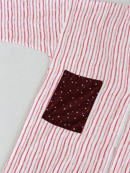 Kaori Top  in Red Doodle