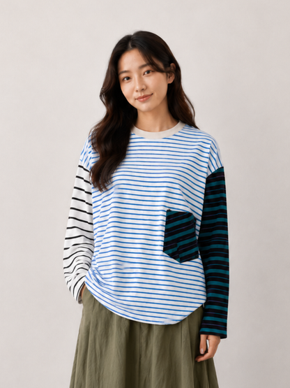 Patchie Tee in Blueberry Custard