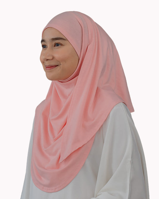 T-Rush Sarong (Tudung Instant) - Salmon