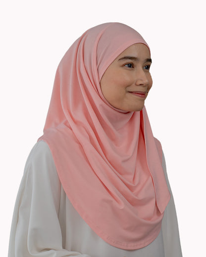 T-Rush Sarong (Tudung Instant) - Salmon
