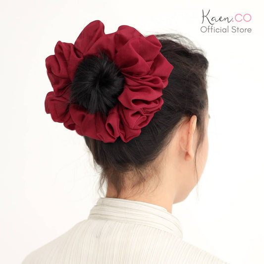 Fluff Scrunchie in Red