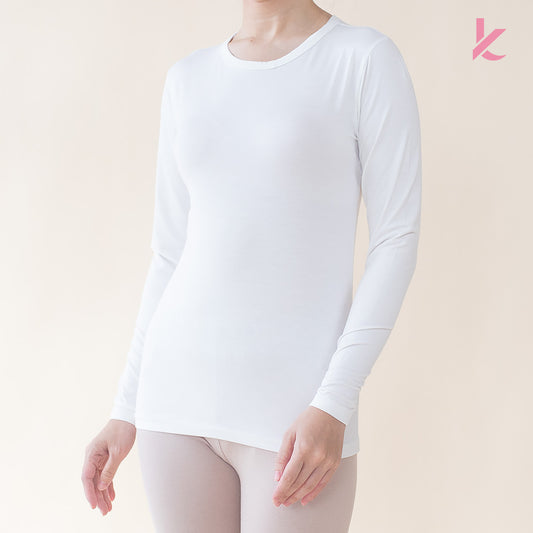 Innerwear Long Sleeve Shirt in Off White