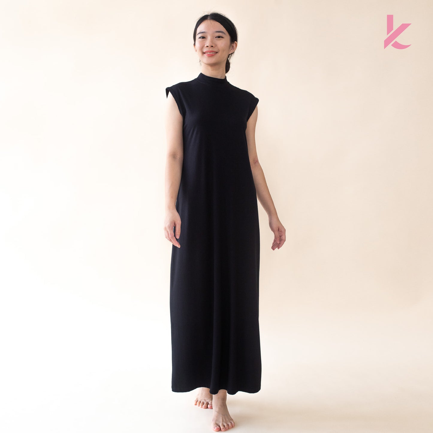 Innerwear Long Dress Shirt in Black