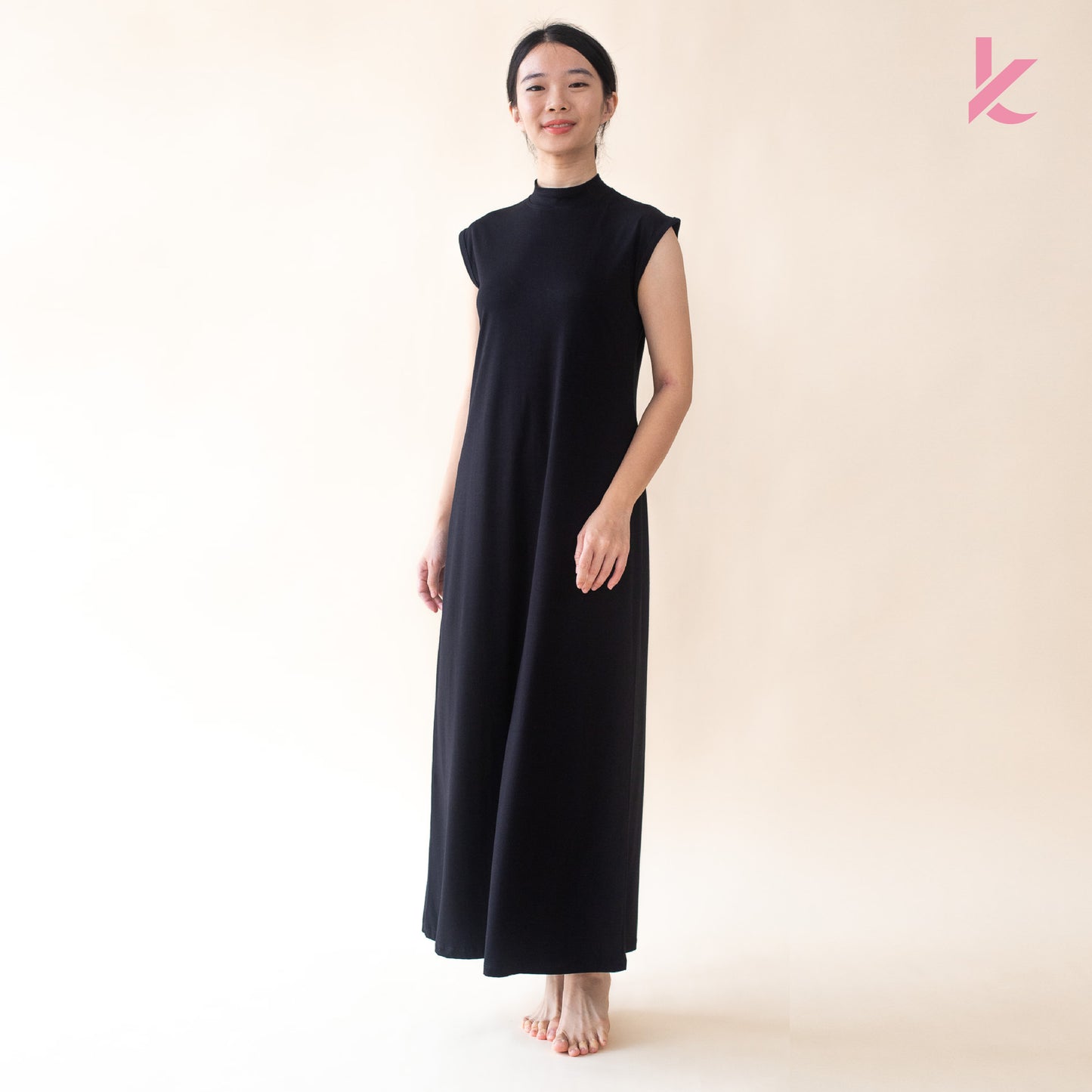 Innerwear Long Dress Shirt in Black