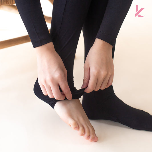 Innerwear Socks Pant in Black