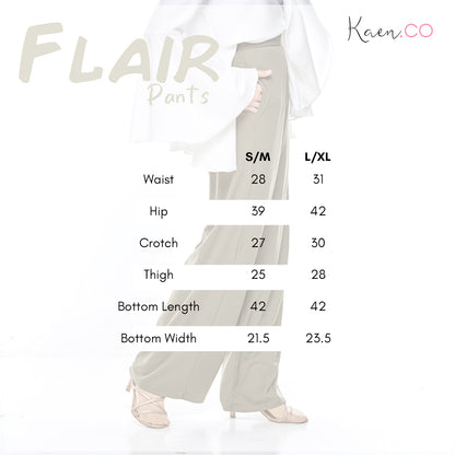 FLAIR High Waist Flare Pants in Olive