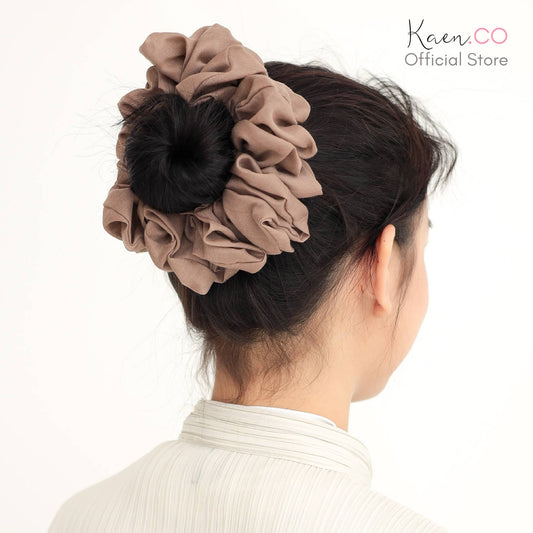 Fluff Scrunchie in Coffee