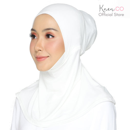 Dagu Necktie Off White (Adjustable Inner Neck Berdagu)