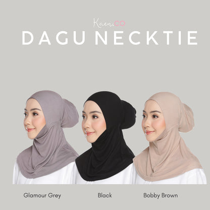 Dagu Necktie Off White (Adjustable Inner Neck Berdagu)