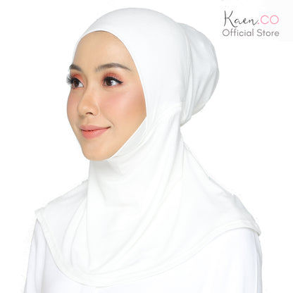 Dagu Necktie Black (Adjustable Inner Neck Berdagu)