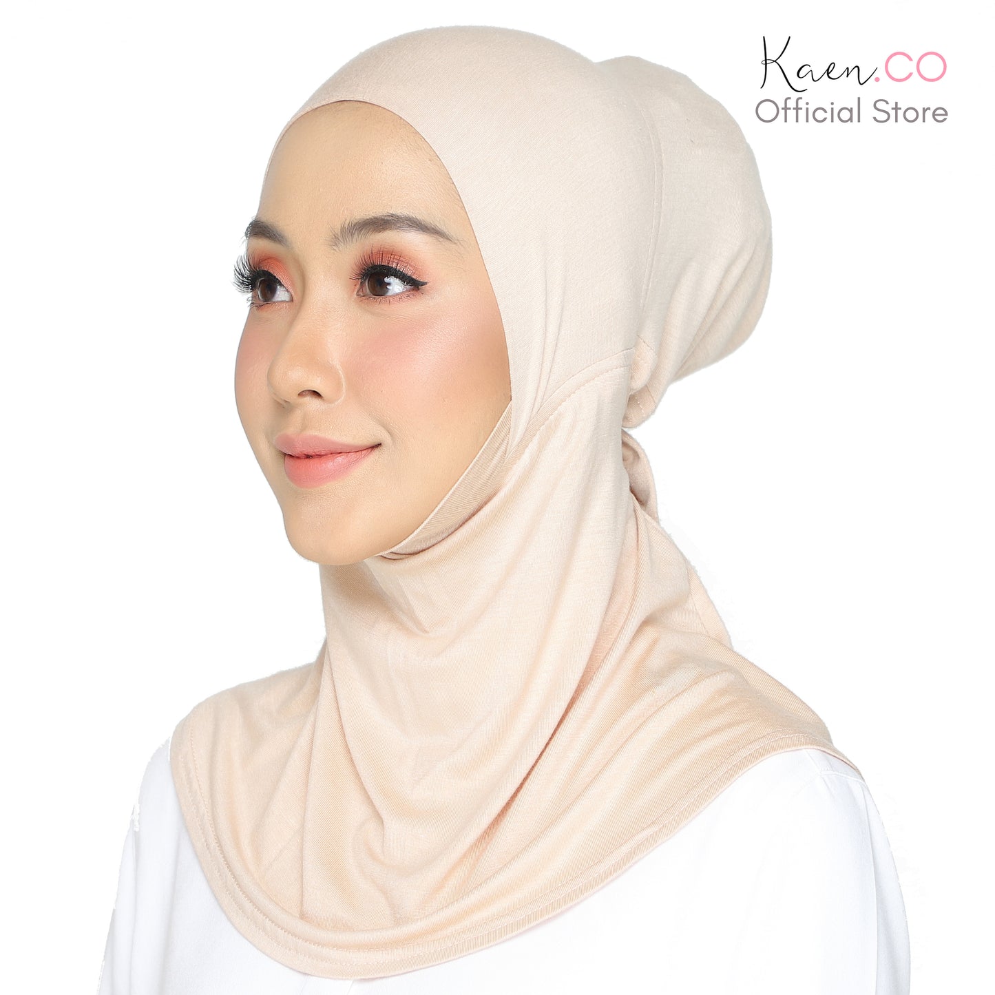 Dagu Necktie Black (Adjustable Inner Neck Berdagu)