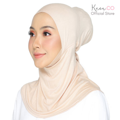 Dagu Necktie Black (Adjustable Inner Neck Berdagu)