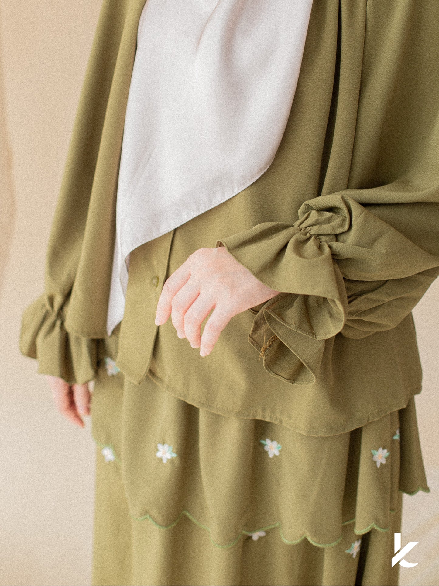 Ruya Embroidery Set in Fern