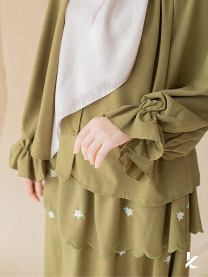 Ruya Embroidery Set in Fern