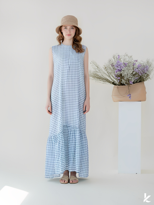 [DRESS ONLY] Ma Cherie Blue Gingham
