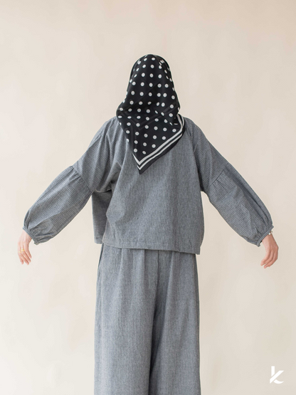Oriental Top in Charcoal