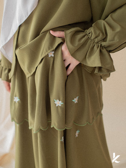 Ruya Embroidery Set in Fern