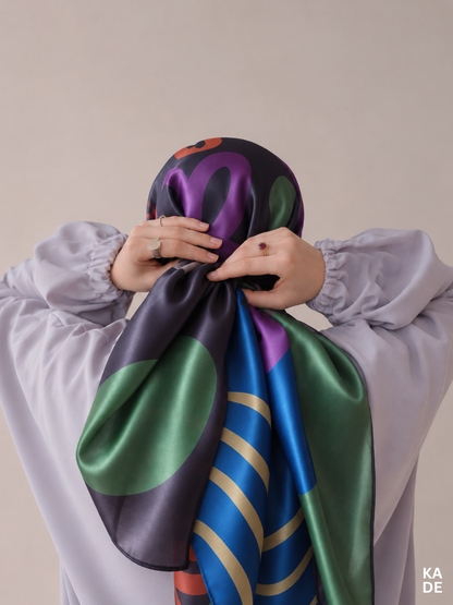 Satin Bawal in Gumdrop