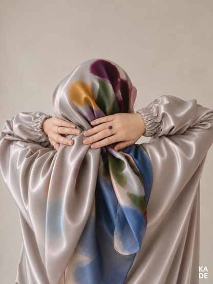 Satin Bawal in Polka Bloom