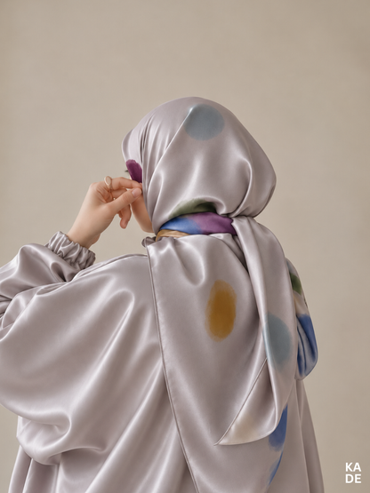 Satin Bawal in Polka Bloom