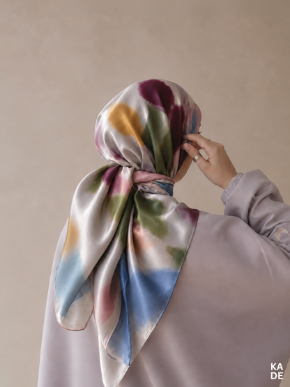 Satin Bawal in Polka Bloom