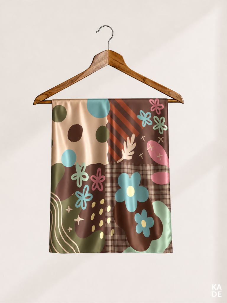 Satin Bawal in Toffie