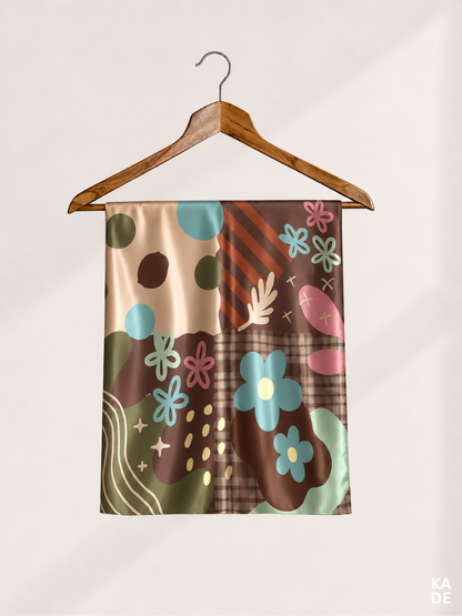 Satin Bawal in Toffie