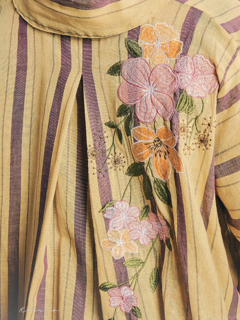 Kebarung Linen Mun in Calista | Kebaya + Kurung Sulam Klasik Raya 2026