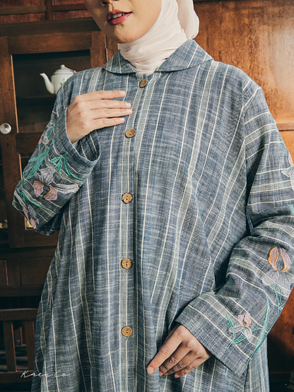 Kebarung Linen Mun in Elara | Kebaya + Kurung Sulam Klasik Raya 2026