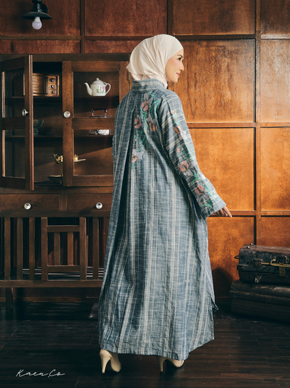Kebarung Linen Mun in Elara | Kebaya + Kurung Sulam Klasik Raya 2026