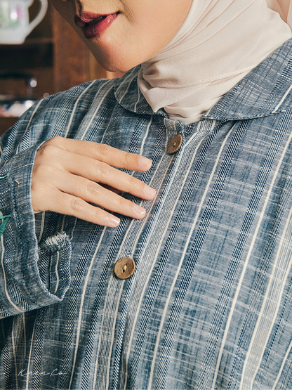 Kebarung Linen Mun in Elara | Kebaya + Kurung Sulam Klasik Raya 2026